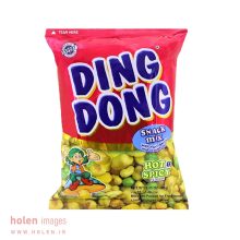 اسنک میکس دینگ دونگ ding dong مدل Hot & Spicy قرمز رنگ وزن 95 گرم