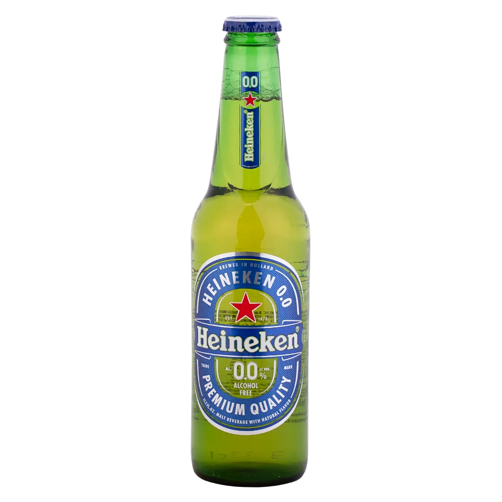 ماء الشعیر (آبجو) بدون الکل کلاسیک هاینیکن شیشه ای 330 میلی لیتر