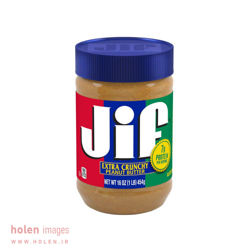 کره بادام زمینی جیف مدل کرانچی وزن ۴۵۵ گرمی